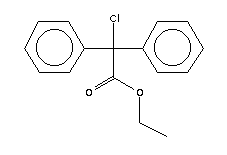 氯(二苯基)乙酸乙酯結(jié)構(gòu)式_52460-86-3結(jié)構(gòu)式