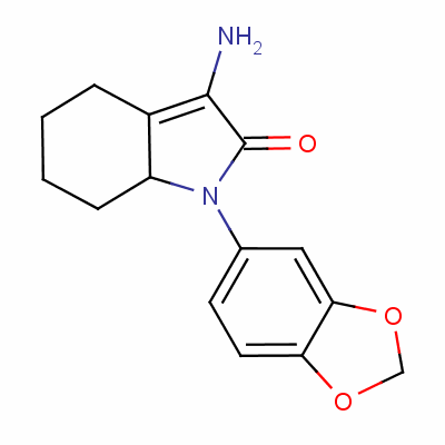 3-Amino-1-(1,3-benzodioxol-5-yl)-1,4,5,6,7,7a-hexahydro-2h-indol-2-one Structure,52480-74-7Structure