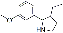 Pyrrolidine, 3-ethyl-2-(3-methoxyphenyl)- (9ci) Structure,524918-30-7Structure