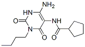 Cyclopentanecarboxamide,n-(4-amino-1-butyl-1,2,3,6-tetrahydro-2,6-dioxo-5-pyrimidinyl)- Structure,524944-62-5Structure