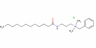 Benzyldimethyl [3-[(1-oxododecyl)amino]propyl ]ammonium chloride Structure,52513-11-8Structure