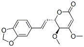 (5S,6s)-6-[(e)-2-(1,3-苯并二氧雜環(huán)戊烯l-5-基)乙烯]-5,6-二氫-4,5-二甲氧基-2H-吡喃-2-酮結(jié)構(gòu)式_52526-00-8結(jié)構(gòu)式