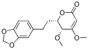 (5R)-6α-[2-(1,3-苯并二氧雜環(huán)戊烯l-5-基)乙基]-5,6-二氫-4,5α-二甲氧基-2H-吡喃-2-酮結(jié)構(gòu)式_52526-01-9結(jié)構(gòu)式