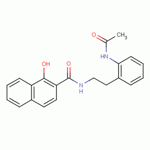 N-(2-acetamidophenethyl)-1-hydroxy-2-naphthamide Structure,5254-41-1Structure