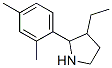 Pyrrolidine, 2-(2,4-dimethylphenyl)-3-ethyl- (9ci) Structure,525537-35-3Structure