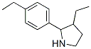 Pyrrolidine, 3-ethyl-2-(4-ethylphenyl)- (9ci) Structure,525537-54-6Structure