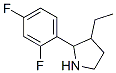 Pyrrolidine, 2-(2,4-difluorophenyl)-3-ethyl- (9ci) Structure,525537-88-6Structure