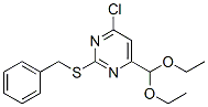 2-Benzylsulfanyl-4-chloro-6-diethoxymethyl-pyrimidine Structure,525559-14-2Structure