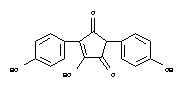 4-Hydroxy-2,5-bis(4-hydroxyphenyl)-4-cyclopentene-1,3-dione Structure,52591-12-5Structure
