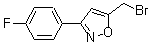 5-Bromomethyl-3-(4-fluorophenyl)isoxazole Structure,5262-25-9Structure