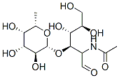 N-[(2R,3R,4R,5R)-4,5,6-三羥基-1-氧代-3-[(2R,3S,4R,5S,6S)-3,4,5-三羥基-6-甲基-四氫吡喃-2-基]氧基-己烷-2-基]乙酰胺結(jié)構(gòu)式_52630-68-9結(jié)構(gòu)式