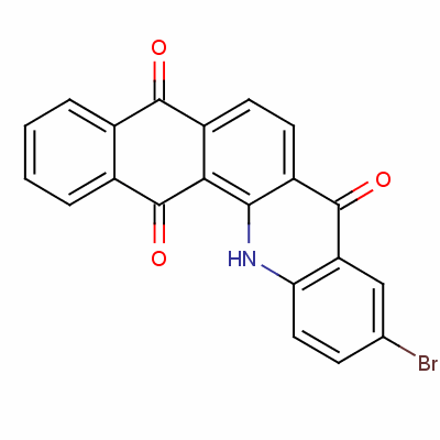 10-Bromonaphth[2,3-c]acridine-5,8,14(13h)-trione Structure,52636-59-6Structure