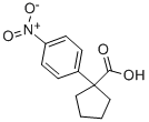 1-(4-Nitrophenyl)cyclopentane-1-carboxylicacid Structure,52648-77-8Structure