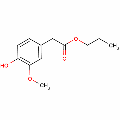 Propyl 4-hydroxy-3-methoxyphenylacetate Structure,52744-26-0Structure