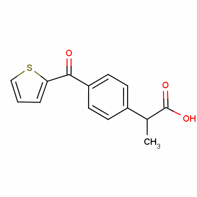 (S)-2-[4-(噻吩-2-基羰基)苯基]丁酸結(jié)構(gòu)式_52780-12-8結(jié)構(gòu)式