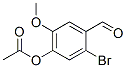 4-Acetoxy-2-bromo-5-methoxybenzaldehyde Structure,52783-83-2Structure