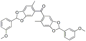 3-Methoxyphenyl (6-methyl-1,3-benzodioxol-5-yl) ketone Structure,52806-40-3Structure