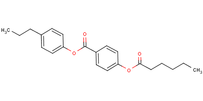 4-Propylphenyl 4-[(1-oxohexyl)oxy]benzoate Structure,52811-80-0Structure