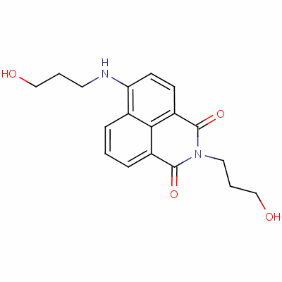 2-(3-Hydroxypropyl)-6-[(3-hydroxypropyl)amino]-1h-benz[de]isoquinoline-1,3(2h)-dione Structure,52821-24-6Structure