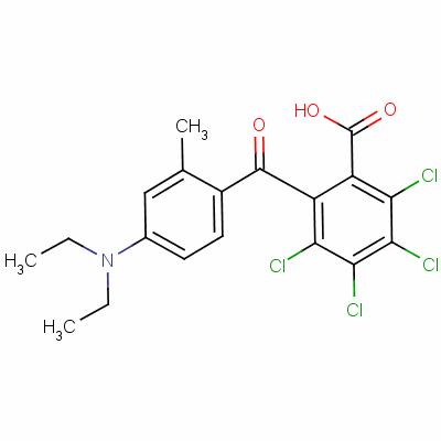 2,3,4,5-Tetrachloro-6-[4-(diethylamino)-2-methylbenzoyl ]benzoic acid Structure,52830-71-4Structure