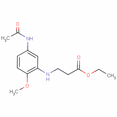 Ethyl n-[5-(acetylamino)-2-methoxyphenyl]-beta-alaninate Structure,52868-49-2Structure