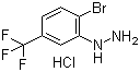 [2-Bromo-5-(trifluoromethyl)phenyl]hydrazine hydrochloride Structure,529512-78-5Structure