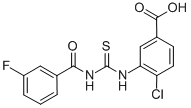 4-Chloro-3-[[[(3-fluorobenzoyl)amino]thioxomethyl ]amino]-benzoic acid Structure,530126-67-1Structure