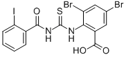 3,5-Dibromo-2-[[[(2-iodobenzoyl)amino]thioxomethyl ]amino]-benzoic acid Structure,530126-93-3Structure