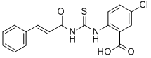 5-Chloro-2-[[[(1-oxo-3-phenyl-2-propenyl)amino]thioxomethyl ]amino]-benzoic acid Structure,530127-34-5Structure