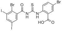 5-Bromo-2-[[[(2-bromo-3,5-diiodobenzoyl)amino]thioxomethyl ]amino]-benzoic acid Structure,530128-57-5Structure