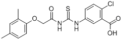 2-Chloro-5-[[[[(2,4-dimethylphenoxy)acetyl ]amino]thioxomethyl ]amino]-benzoic acid Structure,530130-39-3Structure