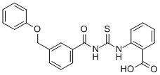 2-[[[[3-(Phenoxymethyl)benzoyl ]amino]thioxomethyl ]amino]-benzoic acid Structure,530134-73-7Structure