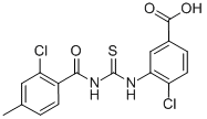 4-Chloro-3-[[[(2-chloro-4-methylbenzoyl)amino]thioxomethyl ]amino]-benzoic acid Structure,530136-56-2Structure