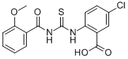 5-Chloro-2-[[[(2-methoxybenzoyl)amino]thioxomethyl ]amino]-benzoic acid Structure,530139-05-0Structure