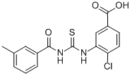 4-Chloro-3-[[[(3-methylbenzoyl)amino]thioxomethyl ]amino]-benzoic acid Structure,530140-95-5Structure