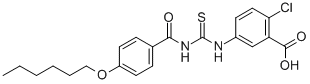 2-Chloro-5-[[[[4-(hexyloxy)benzoyl ]amino]thioxomethyl ]amino]-benzoic acid Structure,530149-67-8Structure