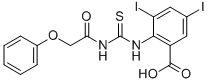 3,5-Diiodo-2-[[[(phenoxyacetyl)amino]thioxomethyl ]amino]-benzoic acid Structure,530154-32-6Structure