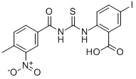 5-Iodo-2-[[[(4-methyl-3-nitrobenzoyl)amino]thioxomethyl ]amino]-benzoic acid Structure,530155-23-8Structure