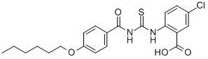 5-Chloro-2-[[[[4-(hexyloxy)benzoyl ]amino]thioxomethyl ]amino]-benzoic acid Structure,530155-37-4Structure