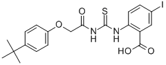 2-[[[[4-(1,1-Dimethylethyl)benzoyl ]amino]thioxomethyl ]amino]-5-iodo-benzoic acid Structure,530155-97-6Structure