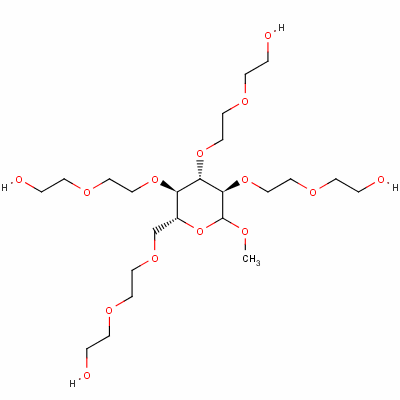 甲基 D-葡糖苷聚氧乙烯醚結(jié)構(gòu)式_53026-67-8結(jié)構(gòu)式