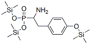 [1-Amino-2-[4-[(trimethylsilyl)oxy]phenyl ]ethyl ]phosphonic acid bis(trimethylsilyl) ester Structure,53044-35-2Structure