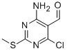 4-Amino-6-chloro-2-(methylthio)-5-pyrimidinecarboxaldehyde Structure,5305-56-6Structure