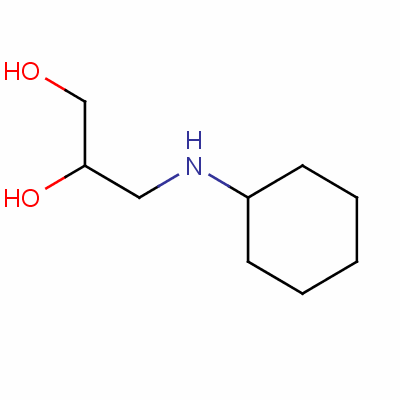 3-(Cyclohexylamino)propane-1,2-diol Structure,53052-03-2Structure