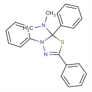 2,3-Dihydro-n,n-dimethyl-2,3,5-triphenyl-1,3,4-thiadiazol-2-amine Structure,53067-49-5Structure