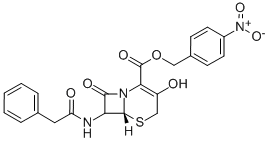 CHS(p-Nitrobenzyl 7-Phenylacetamino-3-hydroxy-3-cephem-4-carboxylate Structure,53116-50-0Structure