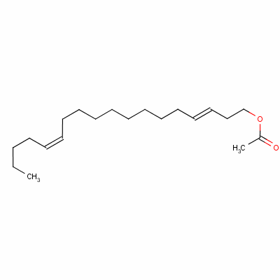 E,z-3,13-十八二烯基乙酸酯結(jié)構(gòu)式_53120-26-6結(jié)構(gòu)式