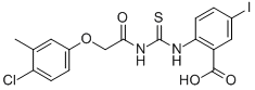 2-[[[[(4-Chloro-3-methylphenoxy)acetyl ]amino]thioxomethyl ]amino]-5-iodo-benzoic acid Structure,531515-20-5Structure