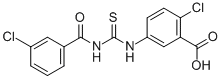 2-Chloro-5-[[[(3-chlorobenzoyl)amino]thioxomethyl ]amino]-benzoic acid Structure,531515-85-2Structure