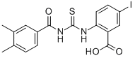 2-[[[(3,4-Dimethylbenzoyl)amino]thioxomethyl ]amino]-5-iodo-benzoic acid Structure,531517-09-6Structure